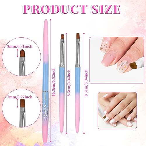 2 pinceles de limpieza de uñas, pinceles de arte de uñas con