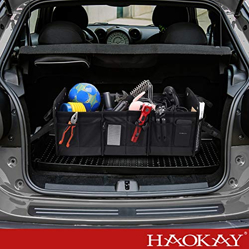 HAOKAY Organizador de maletero de automóvil con tapa, resist