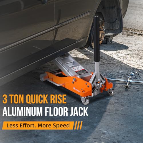 APlusLift AL350R Gato de piso de carreras de aluminio de per