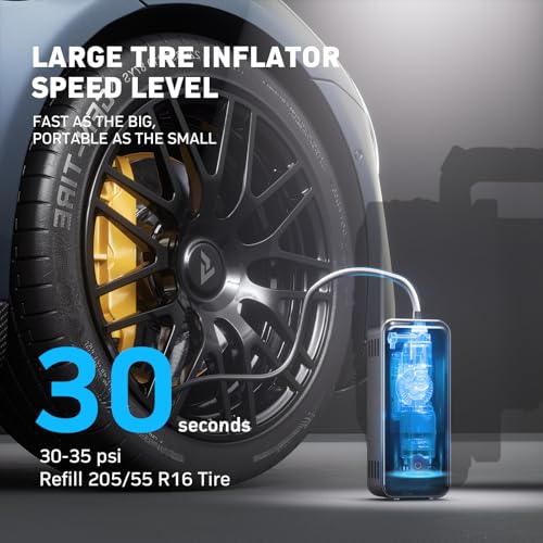 MotorX - Inflador de neumáticos portátil Compresor de aire d