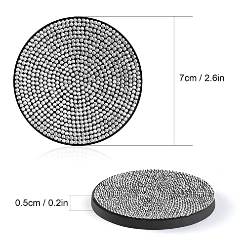 Paquete de 2 posavasos brillantes para automóvil, 2.75 pulga