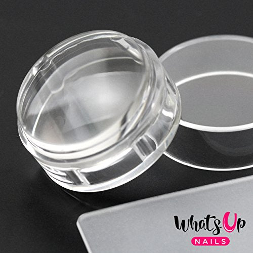 Whats Up Nails - Sello y raspador transparente ampliado para