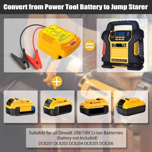 Adaptador de arranque portátil para DeWalt 20V MAX - Cables