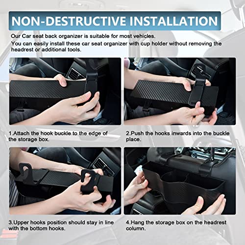 Organizador de asiento trasero para reposacabezas de automóv