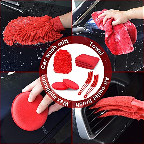 Kit de 26 piezas de detallado de automóvil, cepillos para de