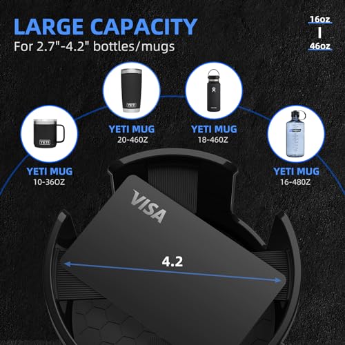 DYLEN Expansor de portavasos de automóvil, adaptador extenso