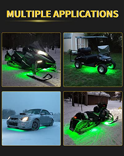 EverBright - Tira de luces LED verdes para automóviles, 10.6