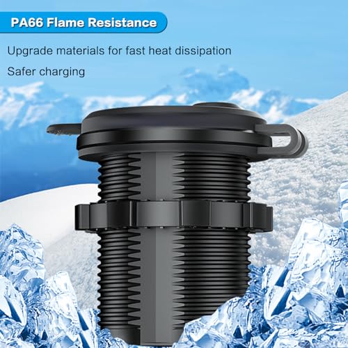 12-24 V Multifuncional Dual Hole Tent Socket Dual Cigarrillo