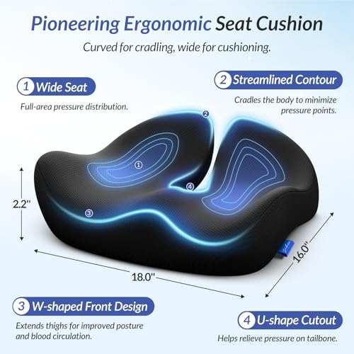 ZIKEE Pioneering - Cojín de asiento para aliviar la presión,