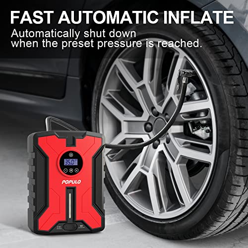 Inflador de neumáticos inalámbrico de doble potencia, compre