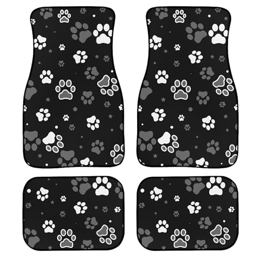 Alfombras universales con estampado de patas, huellas de per