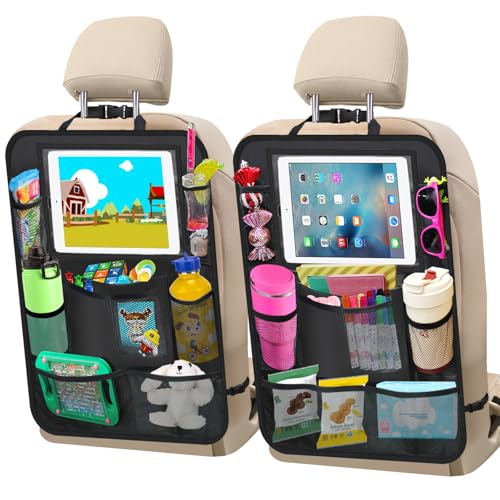 Organizador de asiento trasero de automóvil, paquete de 2 or