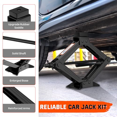 Kit universal de gato de automóvil de tijera para automóvil,