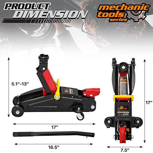 M-AUTO Gato hidráulico para carretilla elevadora de coche co