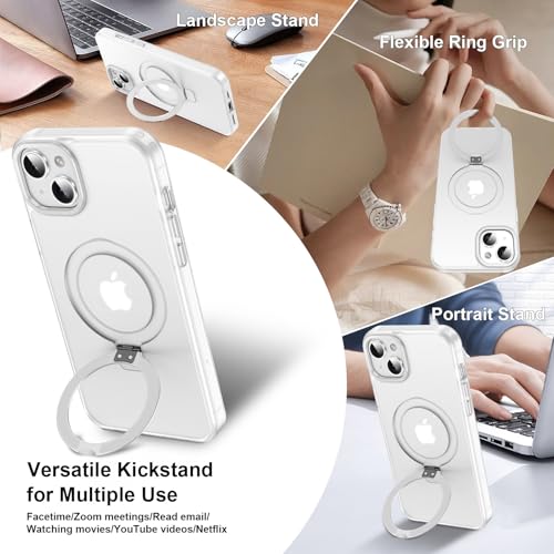 ZHK Funda magnética compatible con iPhone 14 con soporte de