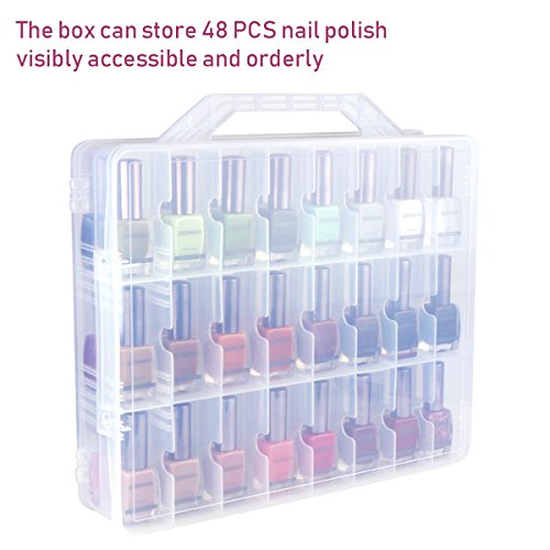 Kissbuty Organizador universal de esmalte de uñas para 48 bo