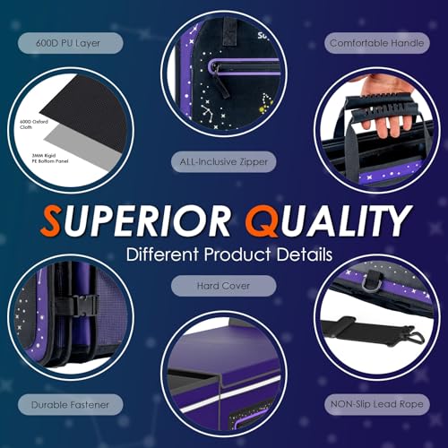 Organizador de maletero, plegable, 95L, morado, incluye paqu