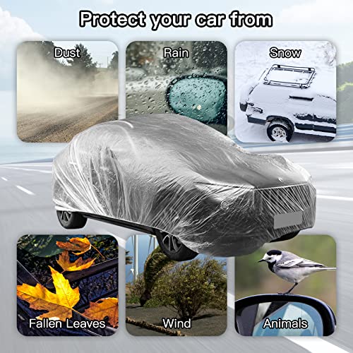 Paquete de 4 fundas desechables de plástico para automóvil,
