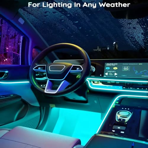 Tira de luces LED para el interior del automóvil, luz LED RG