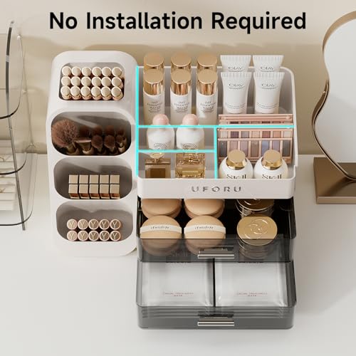 Makeup Organizer for Vanity, Countertop Organizer With Drawe