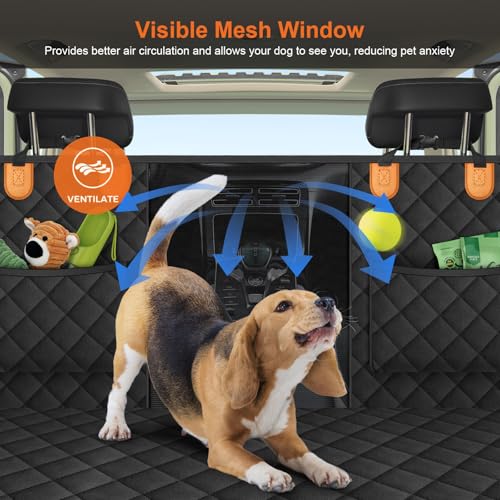 Extensor de asiento trasero para perros, cubierta de asiento