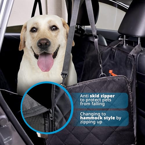 LunatINC – Hamaca para perro – Funda de asiento trasero para