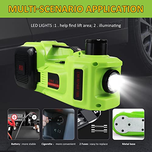 Kit de gato eléctrico para automóvil de 5 toneladas y 12 V (