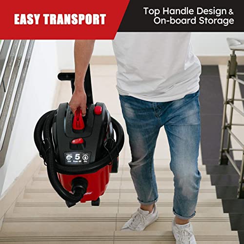 Vacmaster VF408 Aspiradora en seco y húmedo de 4 galones con