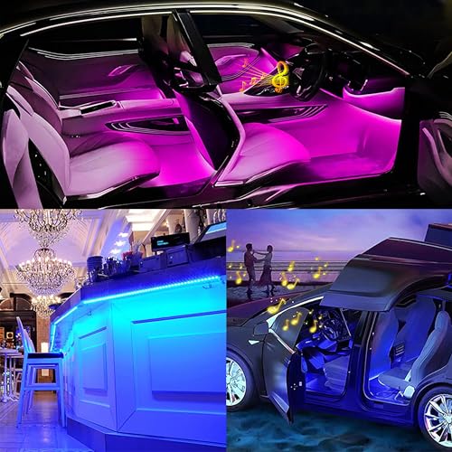 Luces LED inteligentes para automóvil, luces interiores inte