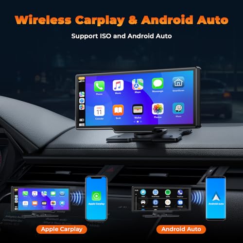Volam Pantalla inalámbrica Carplay para automóvil con cámara