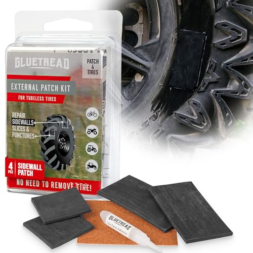 GlueTread Kit de parches externos – para neumáticos sin cáma
