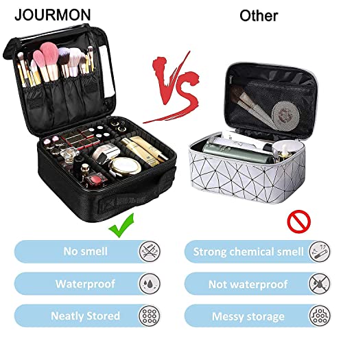 JOURMON Estuche de maquillaje de viaje, Negro -, Bolsa de ma