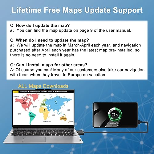 Navegación GPS para camión de coche Sistema GPS de pantalla
