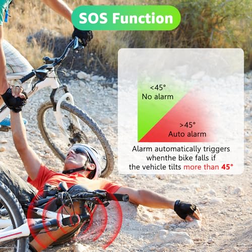 Alarma de bicicleta con control remoto, alarma de bicicleta