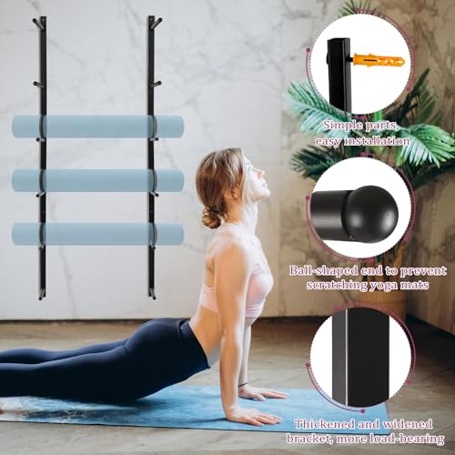 Yoga Mat Holder Wall Mount Yoga Mat Storage Holder Yoga Mat