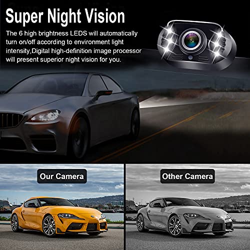 Kit de monitor de visión trasera HD 1080P para automóvil, ca