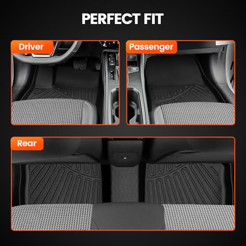 KMF Custom Fit Floor Mats for Nissan Kicks 2025, All Weather