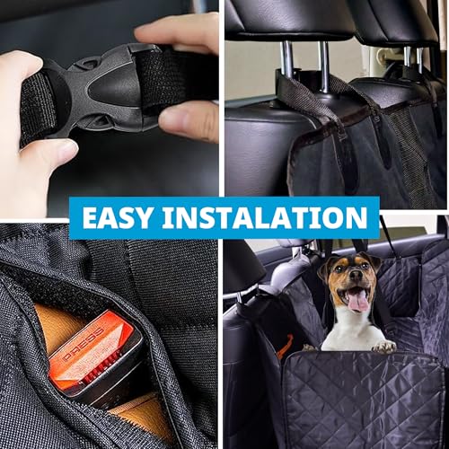LunatINC – Hamaca para perro – Funda de asiento trasero para