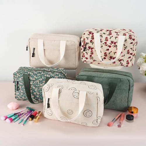 Bolsa de maquillaje grande para mujer, bolsa de cosméticos d