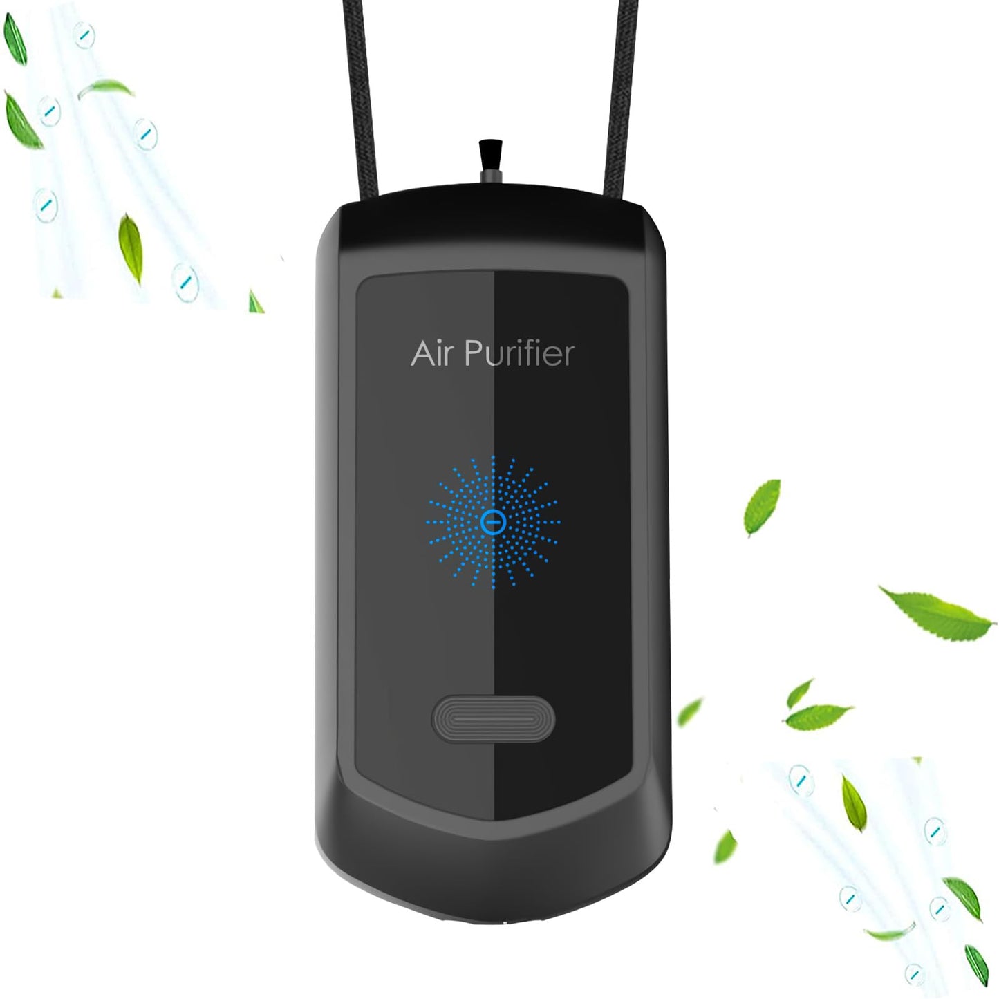 Ión negativo portátil, collar purificador de aire personal,