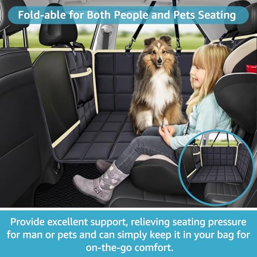 Lassie Funda de asiento de coche de fondo duro para perros,