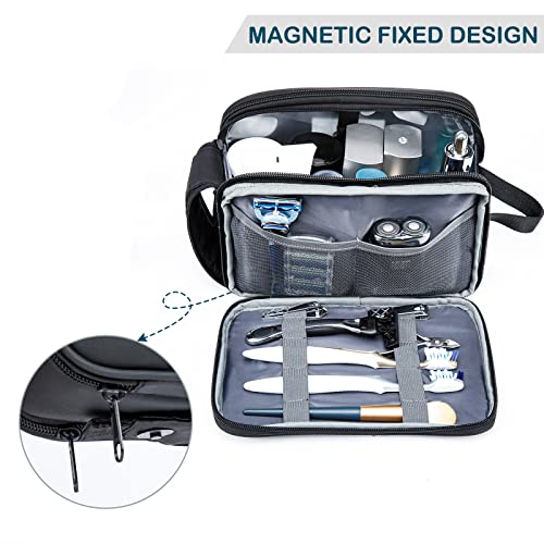 BAGSPRITE Bolsa de aseo para hombres, bolsa de viaje para mu