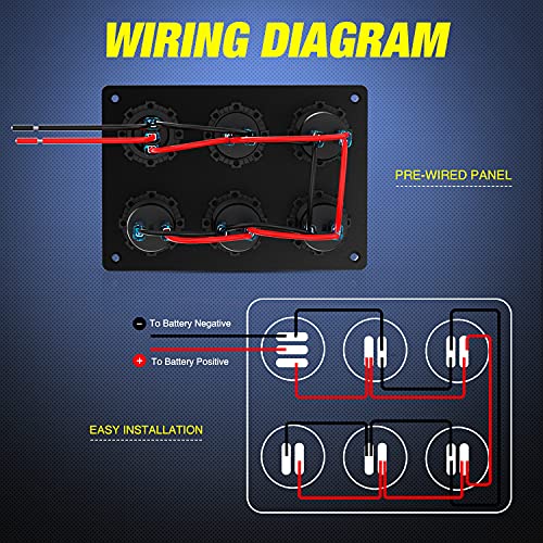 Nilight Enchufe dual para encendedor de cigarrillos con cabl