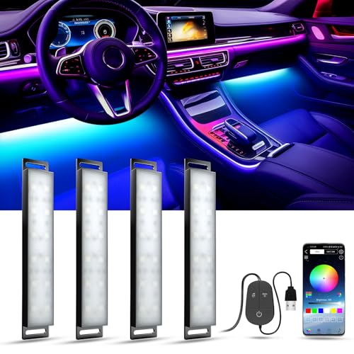 YiLaie Luces LED para el interior del automóvil, luces LED M