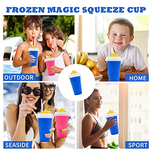 Copa Slushy Cup Slushie, taza de hielo mágica congelada Tikt