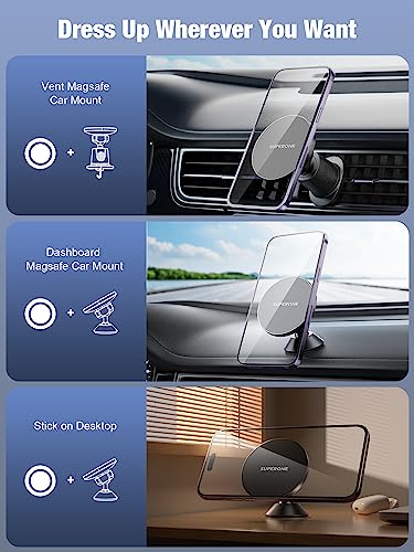 SUPERONE 【Dash+Ventilación】 Se adapta al soporte de automóvi