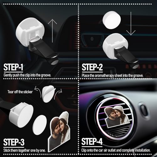 Ambientador de coche personalizado, clip de ventilación únic