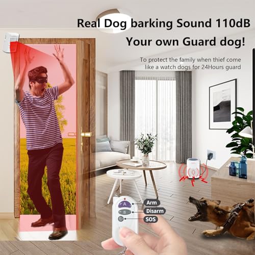 Detector de movimiento de alarma de perro de ladrido, sensor