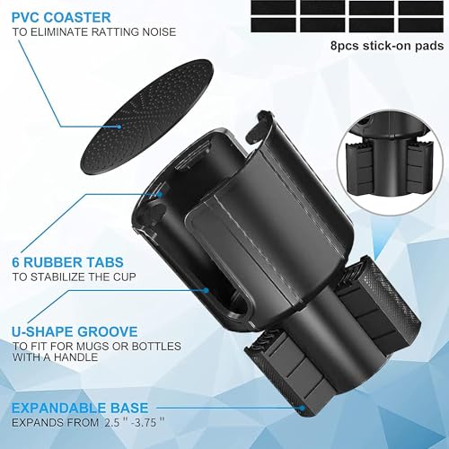 Adaptador de expansor para portavasos de automóvil, base aju