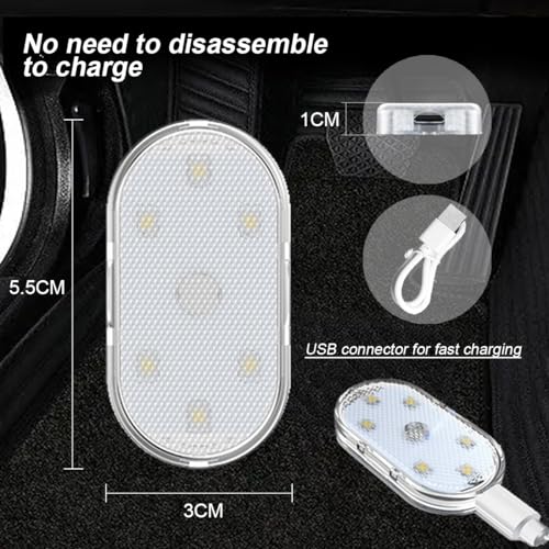 Luces LED inalámbricas para el interior del automóvil, 7 col